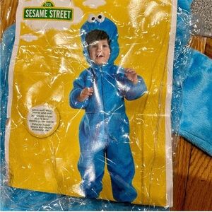 Sesame Street Cookie Monster Kids Costume - Vibrant Blue